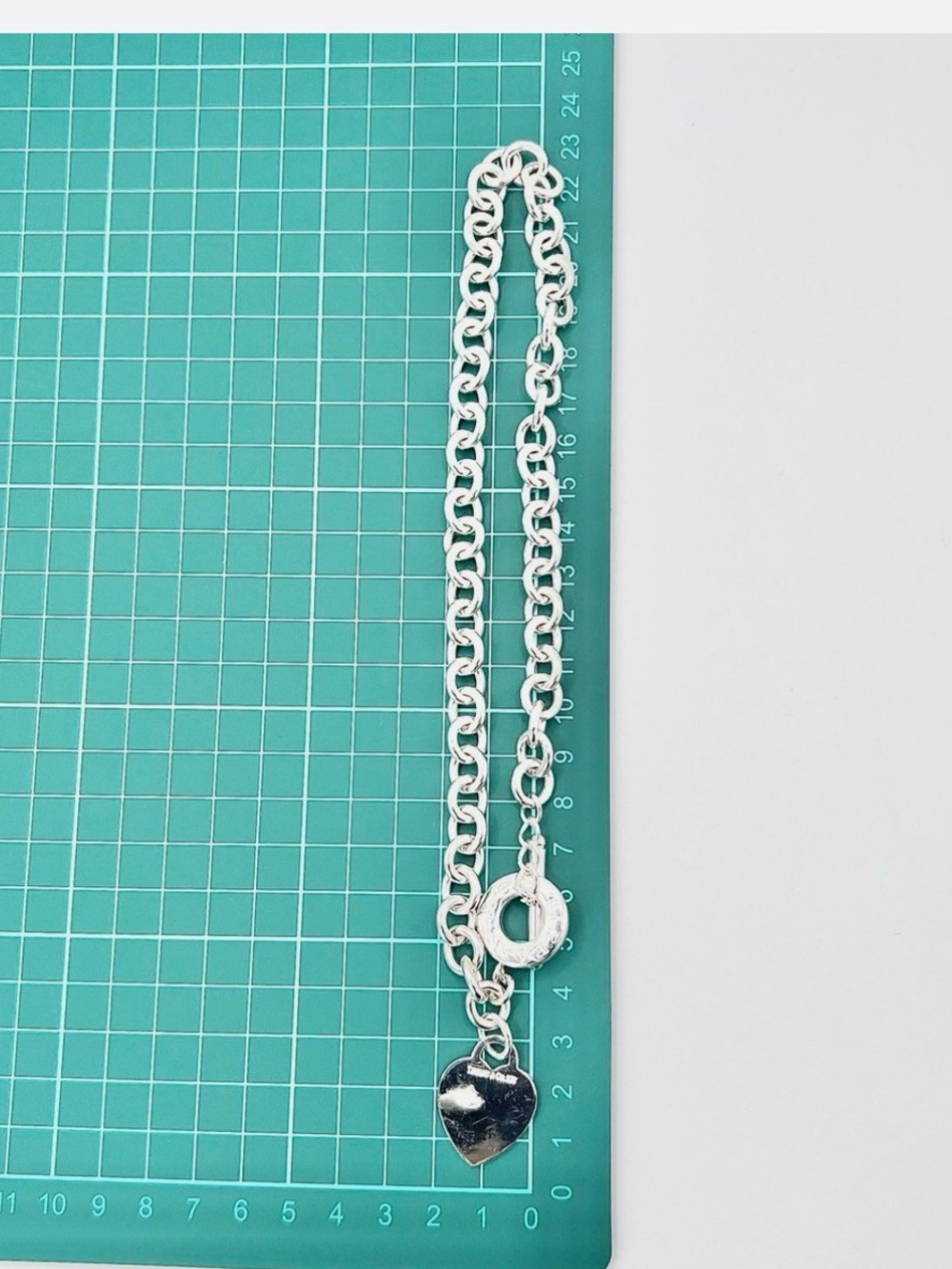 🔥Tiffany & Co Return to Tiffany Heart Tag Toggle Necklace 16" Sterling925🔥 - Picture 15 of 17